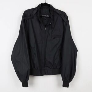 Members Only Classic Black Windbreaker